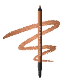 IsaDora Perfect Contour Kajal - Strong Hold without Smudging - Black Eyeliner Pen Ideal for Smokey Eyes - Highly Pigmented and Hypoallergenic - Easy to Apply - Eyeliner Pen, Apricot Glow
