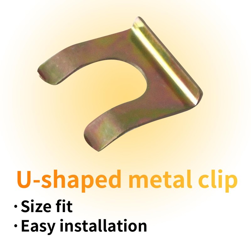 1 Pack 15 Pcs Brake Line Clips U-Shaped Metal Brake