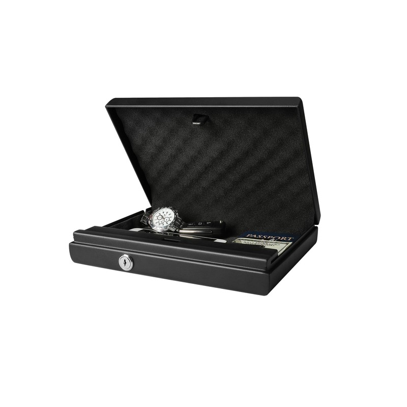 Fortress Medium Portable Safe with Electronic Lock, Black (11E20)