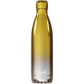 S'well Stainless Steel Water Bottle, 25oz, Yellow Gold Ombre, Triple Layered Vacuum Insulated Containers Keeps Drinks Cold for 48 Hours and Hot for 24, BPA Free, Perfect for On the Go