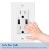 Homelife Wall Outlets with USB Ports 3.6A Tamper Resistant Electrical