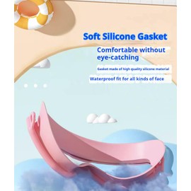 HFYMXNB Anti-Fog, UV Protected Swimming Goggles for Adults, Swimming Goggles Waterproof Anti-Fog Anti-UV Swimming Pool Swimming Goggles for Boys Girls from 4-12 Years