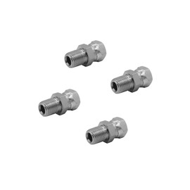 BEITERSTOE (4-PACK) 1404-04-04 Hydraulic Hose Adapter Fitting 1/4" Male (1/4-18 NPTF) × 1/4" Female Swivel (1/4-18 NPSM) SAE Straight Pipe Joints Connector Carbon Steel