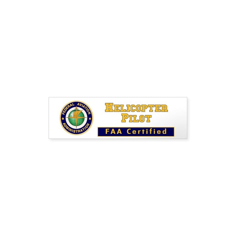 CafePress Helicopter Pilot Sticker (Bumper 50 pk)