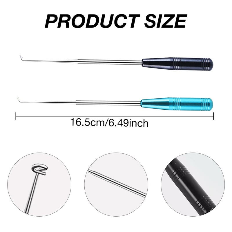 RTRTGS Pack of 2 Stainless Steel Fishing Unhook Disgorger, Portable