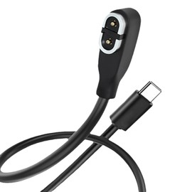 SZSL Charging Cable for Shokz Earphones, Rapid Charging, Aeropex AS800 OpenComm Compatible, Accessory for Bone Conduction Earphones, Easy to Carry, Quality Material, Durable, 3.3 ft (1 m) Black (Type C Connector)