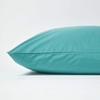 HOMESCAPES Teal Pure Egyptian Cotton Euro Size Pillowcase 80 x