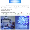 JMEXSUSS 2 Pack Blue and White Christmas Lights, 8 Modes