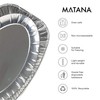 MATANA - 20 Reusable Large Aluminium Foil Platter Serving Party