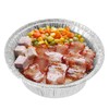 MUKCHAP 100 Pack Foil Pie Dish, 12x8.8x4.5cm Round Aluminum Foil
