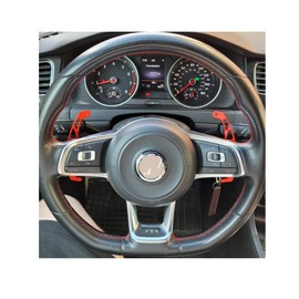 Joygowe Steering Wheel Paddles Shifters Extensions Compatible With Volkswagen Golf MK7 Polo GTI/GTD/GTE/R R-line Passat Scirocco(Red)