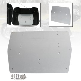 Unbranded Metal Silver Pack Trunk Base Plate Fit For Harley Touring Street Glide Road King