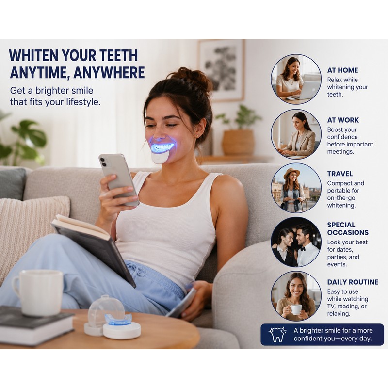 Blue Light Teeth Whitening Device for Home Use – Professional