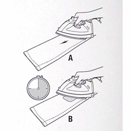 Dimecrafts ULTRAHOLD 2 Faux-Suede Iron-On Elbow Patches 4.5  x 5.5 in - Burgundy