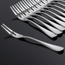 (sunex) Cutlery Modern Space Pattern Fruit Fork Set_10P / (sunex)커트러리 모던스페이스 패턴 과일포크 세트10P