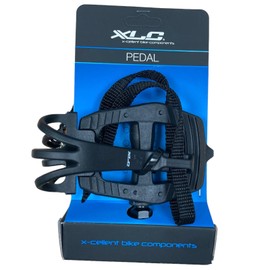 XLC PD-R01 Road 9/16" Platform Bike Pedals with Toe Strap