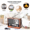 Yunseity Radio Vintage Multifuncional Am FM SW Banda Reloj Linterna