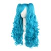 MapofBeauty Lolita Long Wavy Stitched Ponytail Cosplay Wig