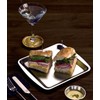 Wagensteiger SUS304 Stainless Steel Serving Platters, Rectangle Metal Dinner Plates