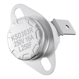 WKZO SRV230-1290 High Limit Switch for Heatilator Eco-Choice CAB50, PS35, PS50 and Quadra-Fire Pellet Stove 250°F High Limit Snap Disc #3 Safety Sensor Thermodisc with Manual Reset