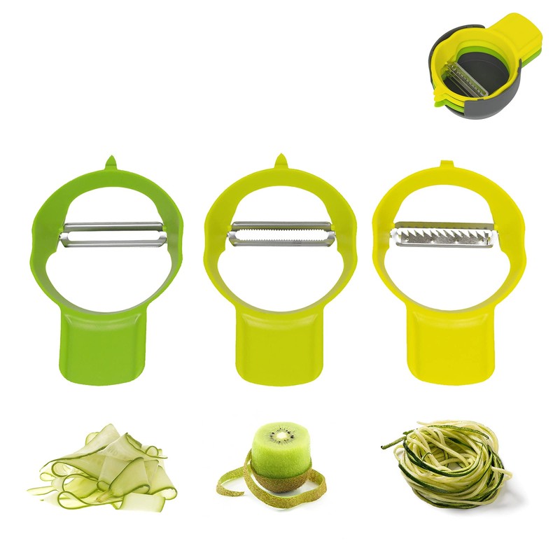 Calitek Peeler Set of 3 Vegetable and Fruit Peelers Straight