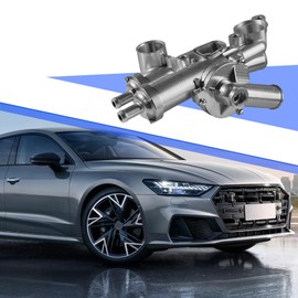 902-319 Aluminium Thermostat Housing Assembly W/Sensor 68003582AB Compatible with Chrysler 200 Sebring 2011-2014, for Dodge Caliber 1.8L 2.0L 2.4L 2008-2012, for Jeep Compass 2.0L 2.4L 2009-2017