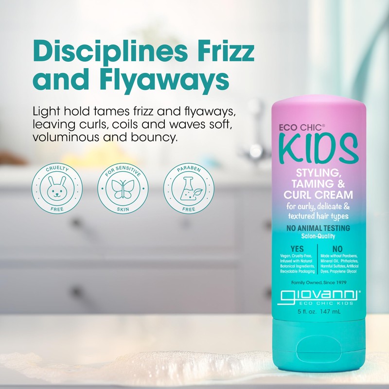 Eco Chic® Kids, Styling, Taming & Curl Cream, 5 fl