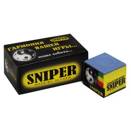 Sniper Pool cue Billiard Chalk - Blue - One Piece