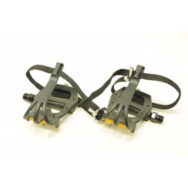 PAIR BIKE VP-335 PEDALS VP-713 TOE CLIPS & STRAPS 9/16” LIGHT WEIGHT LOW PRICE