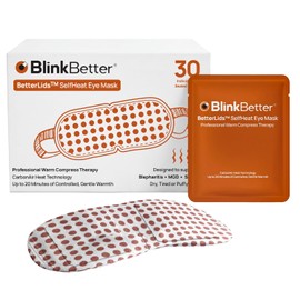 BetterLids Self-Heating Eye Mask - 30 Pack for Blepharitis, MGD, Styes & Puffy Eyes | Warm Compress Therapy | 20 Minutes Heat | No Microwave | Professional Eye Care