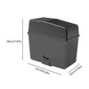 Car Trash Bin for Interior Waste Storage – Compact Black