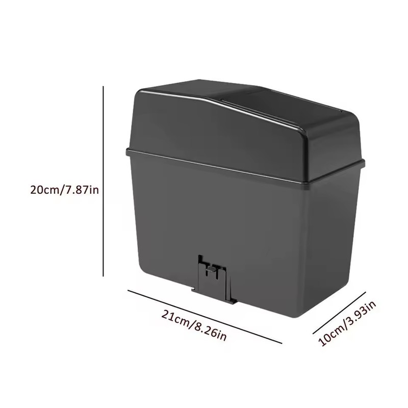 Car Trash Bin for Interior Waste Storage – Compact Black