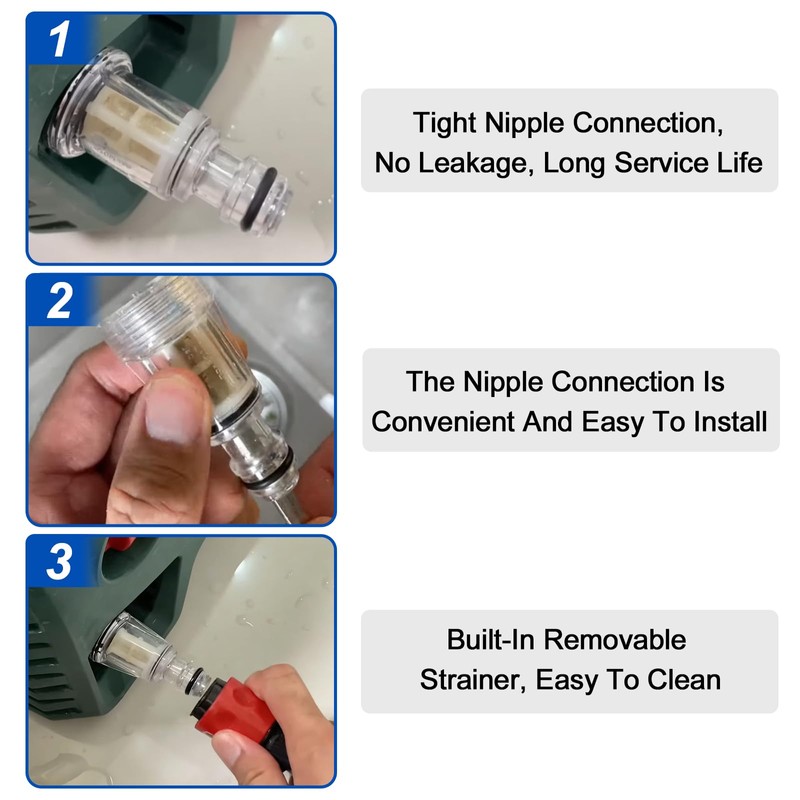 6 Pack Pressure Washer Garden Hose Adapter 3/4 Inch Pressure