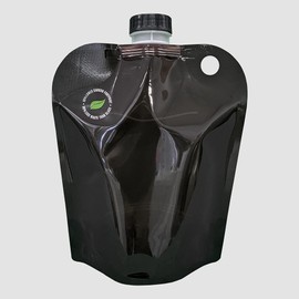 ASTRAPOUCH 64oz Beer Growler Brown Pouch - 2 pack [Eco-Friendly Growler Alternative] - Easy Filling and REUSABLE!