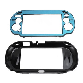 Hard Case Cover for PS Vita 1000 Perfect Fit Replacement Aluminum Alloy Protective Case Hard for PSV 1000 Game Console Light Blue