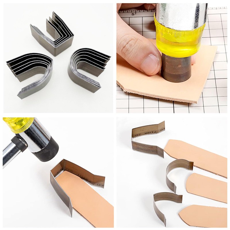 JMZLLRX 19 PCS Leather Cutter Tool Set, 18 PCS Leather