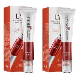 Kit 2 Cremas D Ojos Anti Arrugas Colágeno Hidratante Roll On                                                                                          