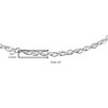Haus of Brilliance Solid 10K White Gold 0.5mm Rope Chain