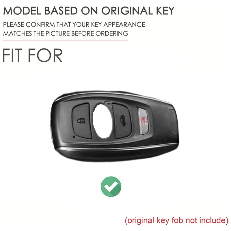 Hontumax Premium Leather Key Fob Cover for Subaru Ascent BRZ