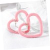 Healeved 2 Pairs Earrings for Women Elegant Dangling Heart Shaped