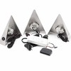 vislux Set of 3 LED Triangular Light Kitchen Light Stainless