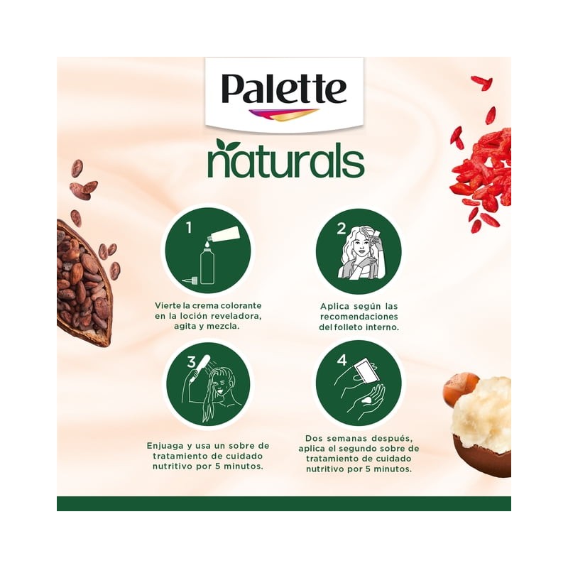 Tinte de Cabello Palette Naturals Kit 5-0 50ml