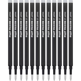 PILOT Pen FriXion Gel Ink Refills for Erasable Pens, Fine Point, Black Ink, 12-Pack