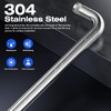 Ranbo Glass Shower Door Towel Bar 20 Inch Stainless Steel