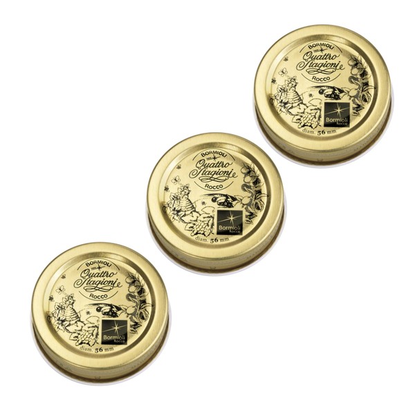 Bormioli Rocco Metal Replacement Lids for Quattro Stagioni Jars, Preserving