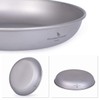 Boundless Voyage Ti15137B Titanium Plates, Round Plates, Dishes, Dishes, Unbreakable,
