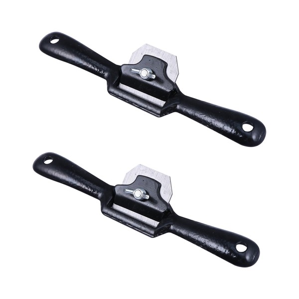 HEMOTON 2 Pieces shave wood draw planer Flat Base spokeshave