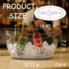 2-Pack Clear Acrylic Ice Buckets for Parties (5.5L Each) –