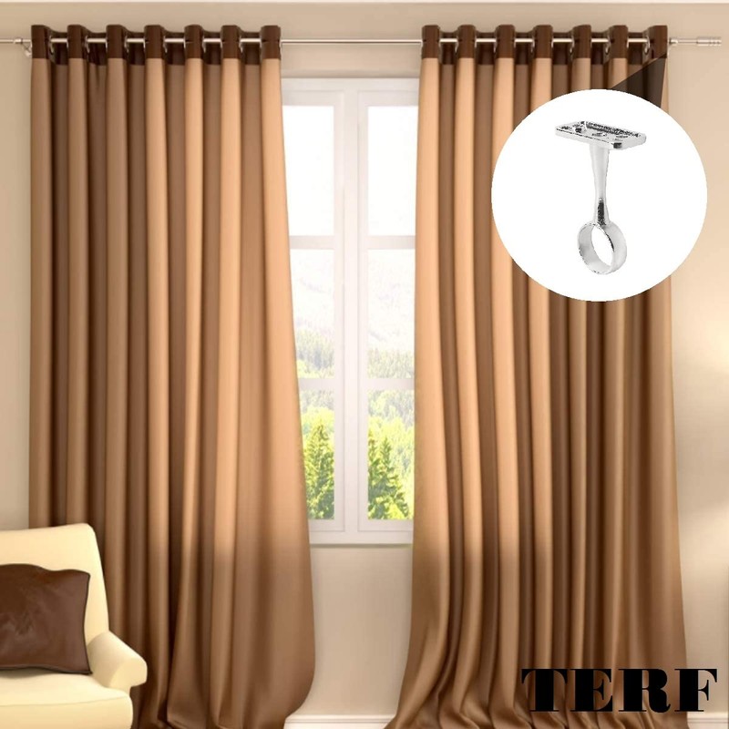 TERF® Polished Chrome Ceiling-Mount Bracket for Up to 25mm Diameter