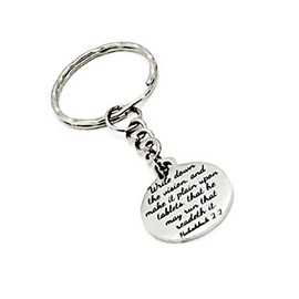 Bible Verse Keychain, Write Down Your Vision Keychain, Scripture Keychain, Bible Verse Charm, Habakkuk 2 2 Bible Verse, Motivational Quote